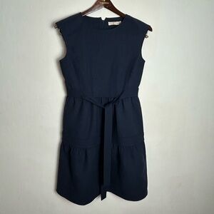 Tory Burch Navy Sleeveless Mini Dress